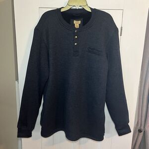 Telluride Clothing Co. Size XL Sweater Men's Blue Long Sleeve Warm Sherpa Lined